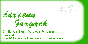 adrienn forgach business card